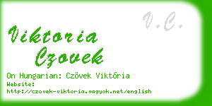 viktoria czovek business card