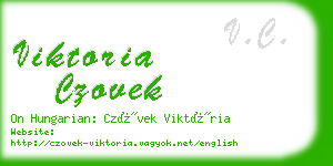 viktoria czovek business card